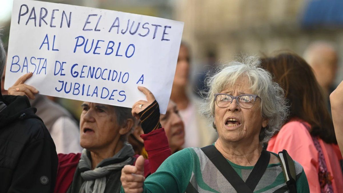 Alicia Navarro, pertenece al Movimiento de Jubilados CABA