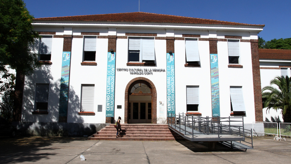 El Centro Cultural Haroldo Conti, hoy cerrado por decisión del gobierno nacional.